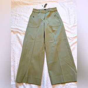 J. Crew NWT High Rise Wide Legged Cropped Cargo Style Pants Size 4